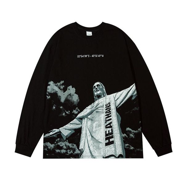 men's t-shirts hip hop men's streetwear oversized print graphic tshirt harajuku vintage round neck long sleeve 2021 autumn cotton, White;black
men's t-shirts hip hop men's streetwear oversized print graphic tshirt harajuku vintage round neck long sleeve 2021 autumn cotton, White;black