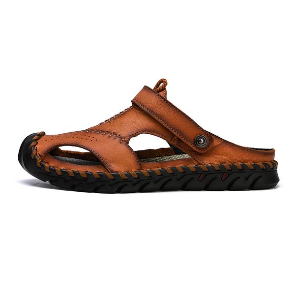 summer men sandals genuine leather men casual shoes outdoor hand made roman shoes designer men beach slippers zapatos de hombre, Black
summer men sandals genuine leather men casual shoes outdoor hand made roman shoes designer men beach slippers zapatos de hombre, Black