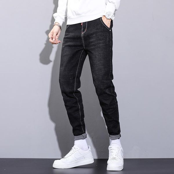 men's jeans skinny denim pants men autumn jogging clothing casual harem trousers drawstring jogger 2021, Blue
men's jeans skinny denim pants men autumn jogging clothing casual harem trousers drawstring jogger 2021, Blue
