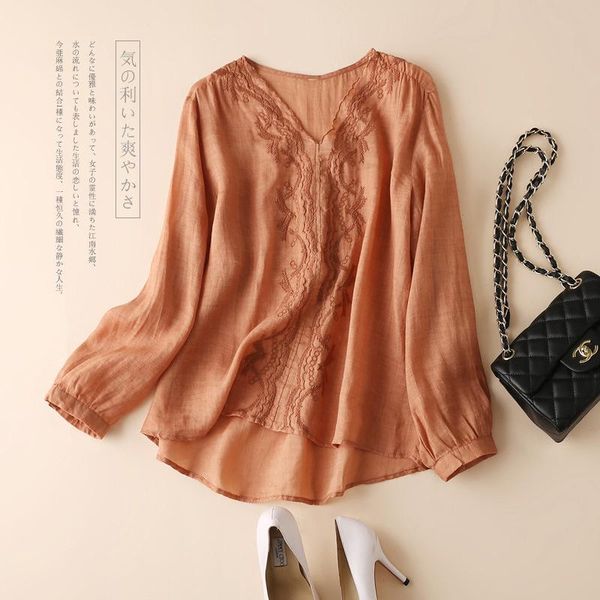 women's blouses & shirts plus size linen woman blouse spring summer long sleeve tee v-neck retro lace top, White
women's blouses & shirts plus size linen woman blouse spring summer long sleeve tee v-neck retro lace top, White