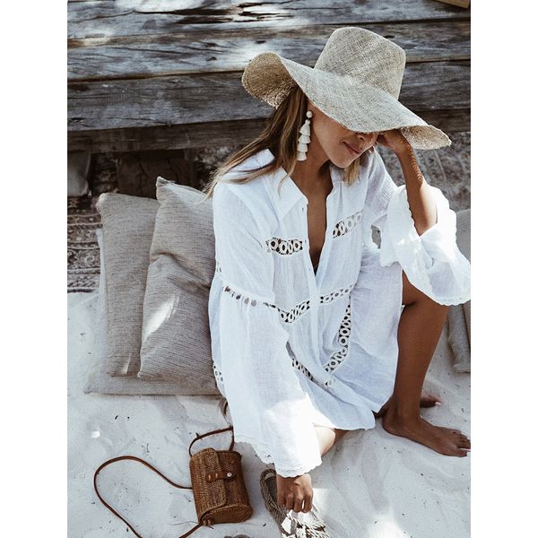 bikini cover up lace hollow crochet swimsuit beach dress women 2021 summer ladies cover-ups bathing suit beach wear tunic, White;black
bikini cover up lace hollow crochet swimsuit beach dress women 2021 summer ladies cover-ups bathing suit beach wear tunic, White;black