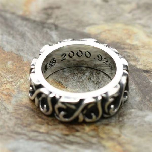 design jewelry croix classic timeless simple men's rattan ring, Silver 
design jewelry croix classic timeless simple men's rattan ring, Silver