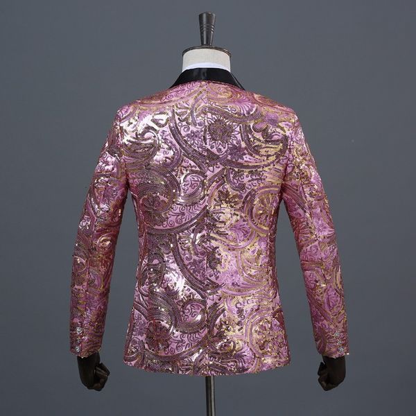 men's suits & blazers luxurious christian men pyjtrl xaile pink flower gold lantejoulas fantasia blueprints blazer slim fit palette dj, White;black
men's suits & blazers luxurious christian men pyjtrl xaile pink flower gold lantejoulas fantasia blueprints blazer slim fit palette dj, White;black