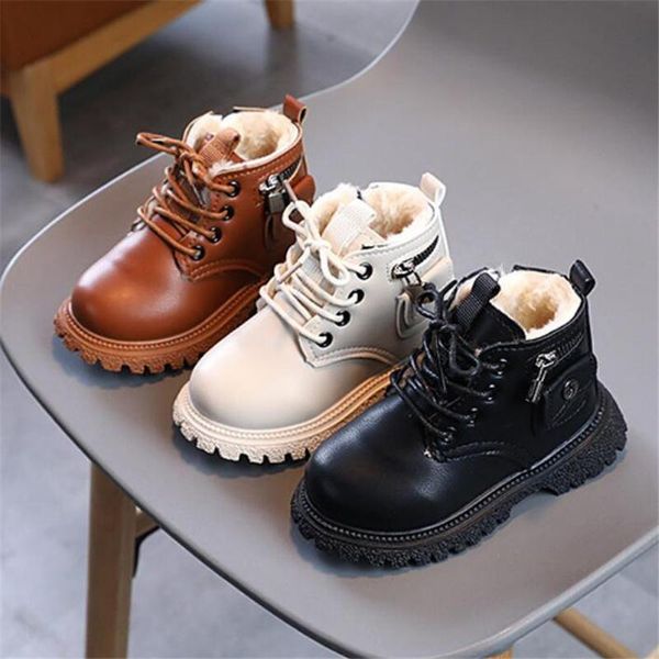 boots children fashion side leather bag baby brand ankle velvet boot girls boys winter british style thicken short, Black;grey
boots children fashion side leather bag baby brand ankle velvet boot girls boys winter british style thicken short, Black;grey