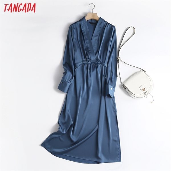 tangada autumn fashion women elegant satin dress long sleeve office ladies midi dress with slash 6d105 211206, Black;gray
tangada autumn fashion women elegant satin dress long sleeve office ladies midi dress with slash 6d105 211206, Black;gray