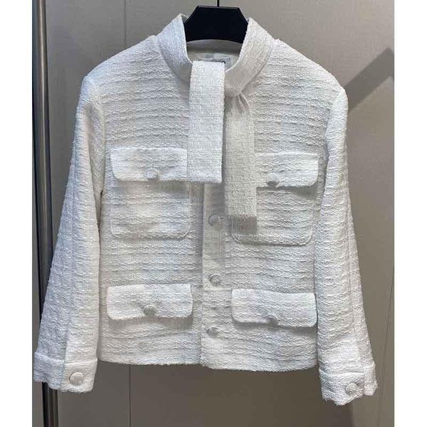 women's jackets 2021 early women spring tweed jacket scarf collar white rhinestone button elegant runway silk lining designer coat, Black;brown
women's jackets 2021 early women spring tweed jacket scarf collar white rhinestone button elegant runway silk lining designer coat, Black;brown