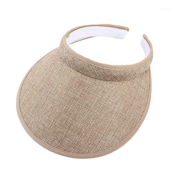 caps & hats women men clip-on uv protection sun visor hat faux linen plaid weave empty open solid color wide brim adjustable, Yellow
caps & hats women men clip-on uv protection sun visor hat faux linen plaid weave empty open solid color wide brim adjustable, Yellow