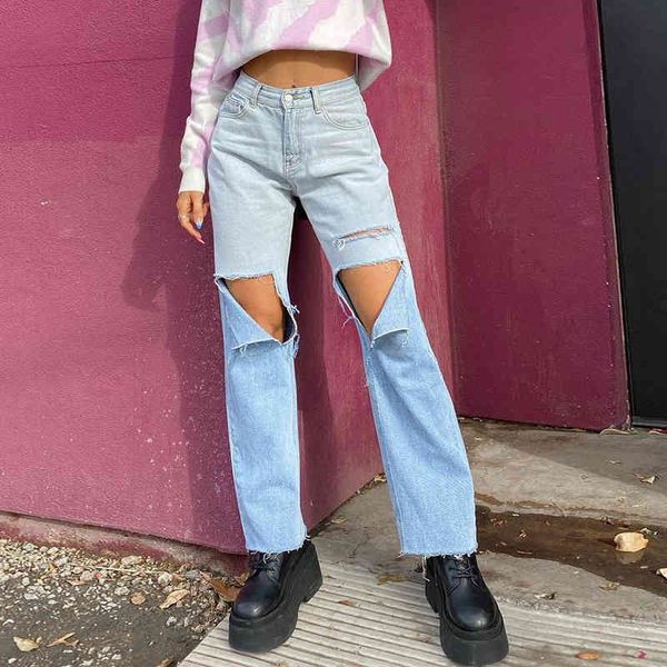 gradient ripped y2k flare jeans for girls female fashion women's vintage denim pants high waisted trouser capri streetwear 210415, Blue
gradient ripped y2k flare jeans for girls female fashion women's vintage denim pants high waisted trouser capri streetwear 210415, Blue