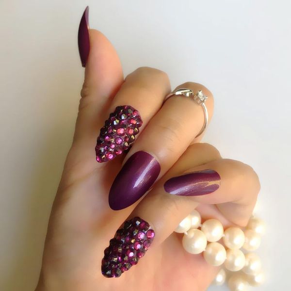 pearl purple custom full rhinestones optional sequins stiletto press fake nails on artificial false art decoration1, Red;gold
pearl purple custom full rhinestones optional sequins stiletto press fake nails on artificial false art decoration1, Red;gold