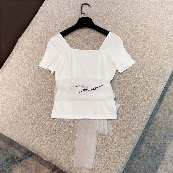 summer fashion women clothes square collar short sleeves mesh spliced patchwrok slim t-shirt wr69701l 210525, White
summer fashion women clothes square collar short sleeves mesh spliced patchwrok slim t-shirt wr69701l 210525, White
