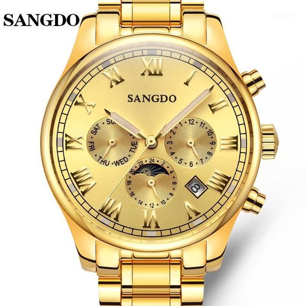 luxury sangdo watch men luminous stainless steel automatic mechanical sapphire waterproof calendar wristwatch relogio masculine wristwatches, Slivery;brown
luxury sangdo watch men luminous stainless steel automatic mechanical sapphire waterproof calendar wristwatch relogio masculine wristwatches, Slivery;brown