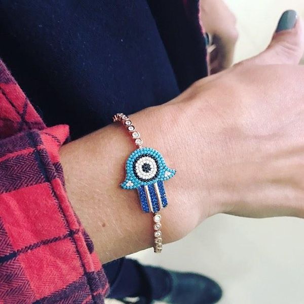 charm bracelets 2021 micro pave cz jewelry bracelet design women gold/silver/rose gem plating hamsa hand, Golden;silver
charm bracelets 2021 micro pave cz jewelry bracelet design women gold/silver/rose gem plating hamsa hand, Golden;silver
