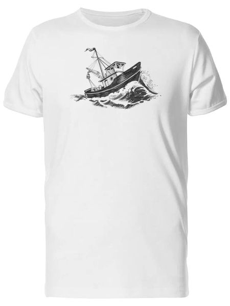 ship in stormy sea sketch men's tee -image by shutterstock, White;black
ship in stormy sea sketch men's tee -image by shutterstock, White;black