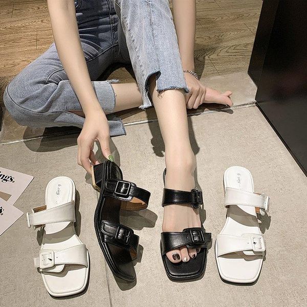 slippers peep toe square heel shoes ladies' low med rubber flip flops luxury slides slipers women block hawaiian designer 2021 f, Black
slippers peep toe square heel shoes ladies' low med rubber flip flops luxury slides slipers women block hawaiian designer 2021 f, Black