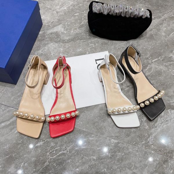 sandals summer square toe women's back strap pearl vamp genuine leather modern heels designer shoes size 35-40, Black
sandals summer square toe women's back strap pearl vamp genuine leather modern heels designer shoes size 35-40, Black