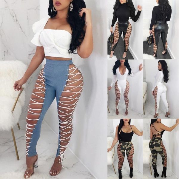 women's pants & capris 2021 plus size women high waist casual ladies skinny trousers leggings clubwear bandage hollow flat pencil, Black;white
women's pants & capris 2021 plus size women high waist casual ladies skinny trousers leggings clubwear bandage hollow flat pencil, Black;white