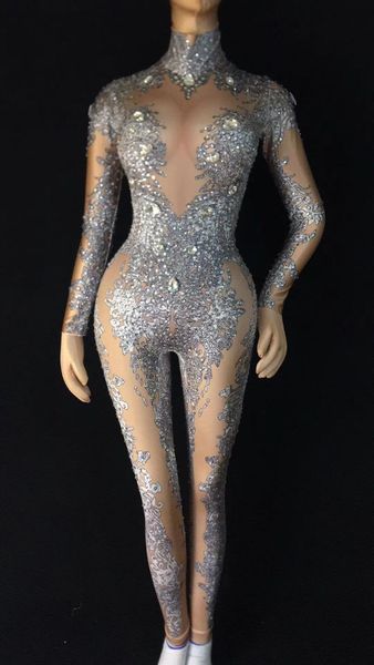 women's jumpsuits & rompers shining rhinestones jumpsuit stage outfit female singer gray nightclub nude crystals costume dance, Black;white
women's jumpsuits & rompers shining rhinestones jumpsuit stage outfit female singer gray nightclub nude crystals costume dance, Black;white