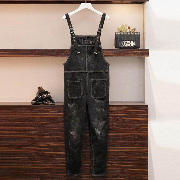 women's jeans zoki plus size women denim overalls jumpsuit rompers spring pocket ripped fashion casual korean loose ladies jean 5xl 202, Blue
women's jeans zoki plus size women denim overalls jumpsuit rompers spring pocket ripped fashion casual korean loose ladies jean 5xl 202, Blue