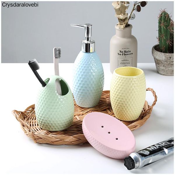 bath accessory set candy-colored ceramic bathroom for nordic accessories brushing cup kit soap dispenser toothbrush holder home dec
bath accessory set candy-colored ceramic bathroom for nordic accessories brushing cup kit soap dispenser toothbrush holder home dec