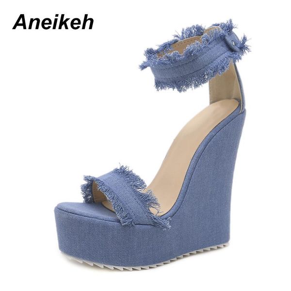 aneikeh 2021 canvas casual open toed spring shallow platform high heels shoes women transparent blue pumps 39 40 sandals, Black
aneikeh 2021 canvas casual open toed spring shallow platform high heels shoes women transparent blue pumps 39 40 sandals, Black