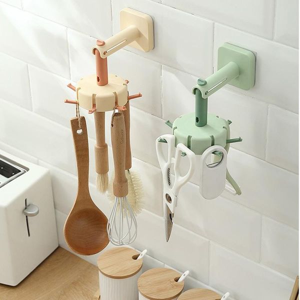 hooks & rails wall mounted rotatable rack cabinet organizer hook storage punch-spoon hanger kitchen
hooks & rails wall mounted rotatable rack cabinet organizer hook storage punch-spoon hanger kitchen