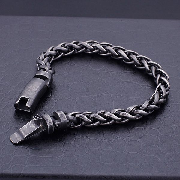 8.66 inch (22cm) 8mm casting stainless steel vintage black link chain bracelet bangle for men women fashion gifts
8.66 inch (22cm) 8mm casting stainless steel vintage black link chain bracelet bangle for men women fashion gifts