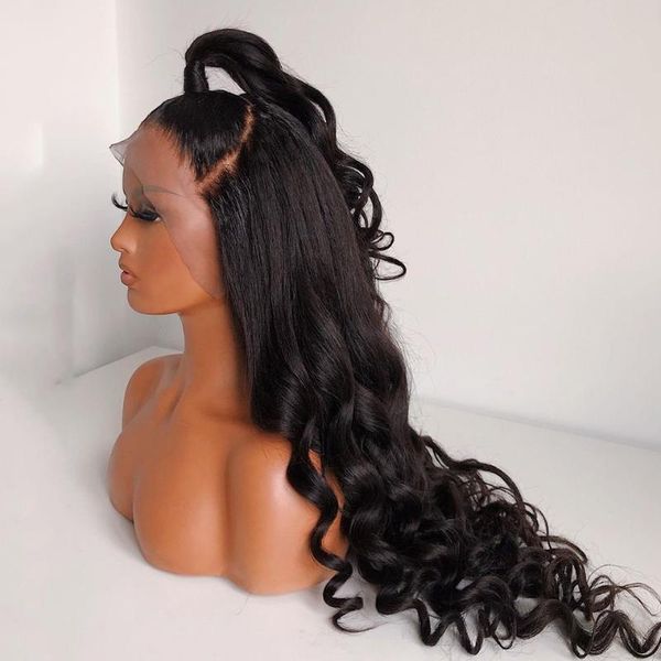 synthetic wigs 26 inch black 180% density middle part lace front wig for women babyhair preplucked heat resistant glueless deep wave
synthetic wigs 26 inch black 180% density middle part lace front wig for women babyhair preplucked heat resistant glueless deep wave