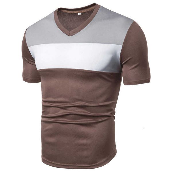 men's t-shirts male tees patchwok color designer mens tshirts casual slim short sleeve v neck pull 4fxp, White;black
men's t-shirts male tees patchwok color designer mens tshirts casual slim short sleeve v neck pull 4fxp, White;black