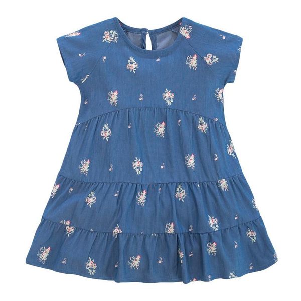 girl's dresses little maven summer children blue denim floral printed rushed o-neck girls 2-7yrs short-sleeved cotton woven, Red;yellow
girl's dresses little maven summer children blue denim floral printed rushed o-neck girls 2-7yrs short-sleeved cotton woven, Red;yellow