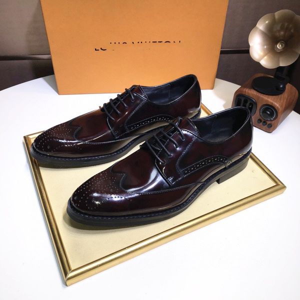 british style retro carved formal shoe brand business luxury brand designer leather men oxford shoes evening dress elegant shoes for mens, Black
british style retro carved formal shoe brand business luxury brand designer leather men oxford shoes evening dress elegant shoes for mens, Black