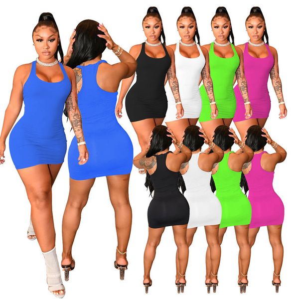 casual dresses wholesale items for womens tank mini y2k dress summer solid elastic clothes m6925 by dhl, Black;gray
casual dresses wholesale items for womens tank mini y2k dress summer solid elastic clothes m6925 by dhl, Black;gray