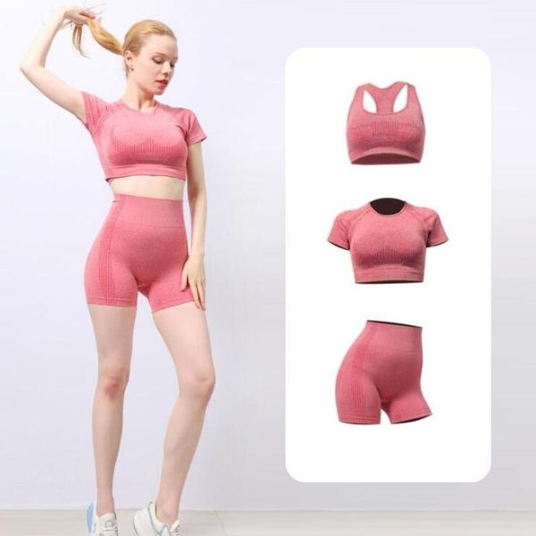yoga outfit seamless shorts women gym clothing female high waist pants tracksuit fitness 3 piece set short sleeve top
yoga outfit seamless shorts women gym clothing female high waist pants tracksuit fitness 3 piece set short sleeve top