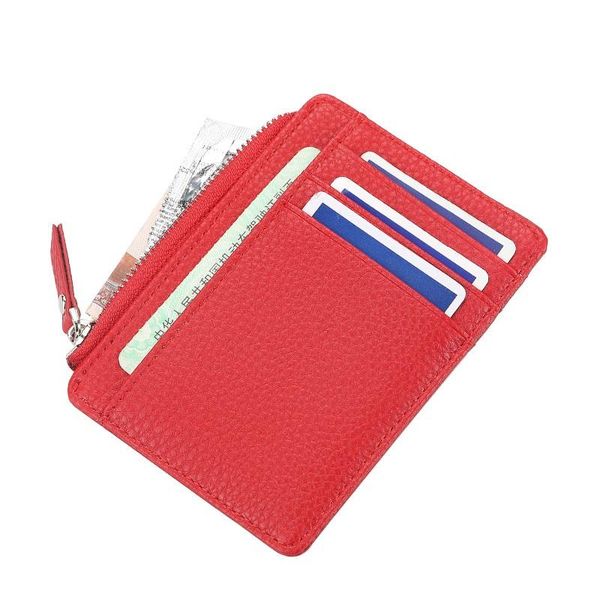 card holders men/women mini id business holder pu leather slim bank case organizer zipper universal wallet, Brown;gray
card holders men/women mini id business holder pu leather slim bank case organizer zipper universal wallet, Brown;gray
