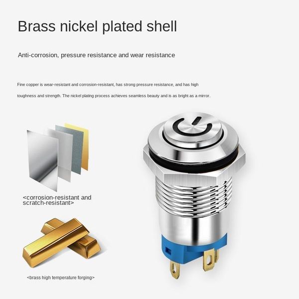 smart home control yzwm 12mm self locking metal button switch small round inching power with light blue red
smart home control yzwm 12mm self locking metal button switch small round inching power with light blue red