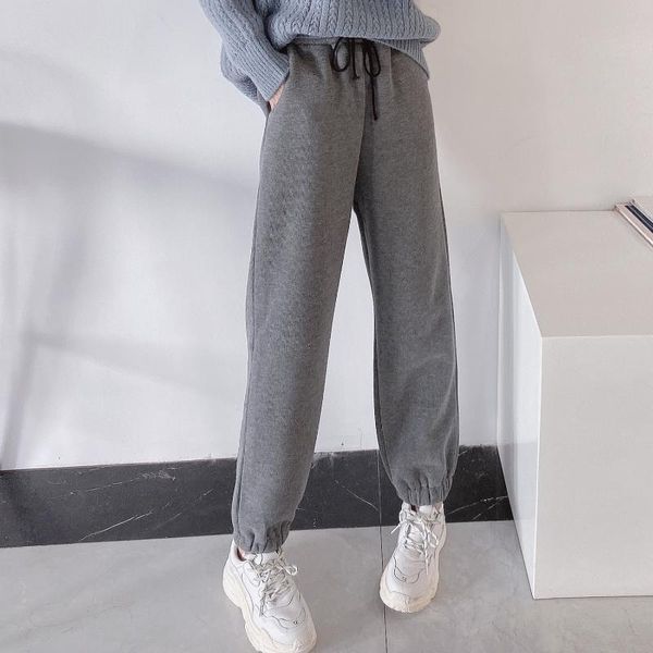 women's pants & capris winter fleece thickened inside casual sweetpants women, Black;white
women's pants & capris winter fleece thickened inside casual sweetpants women, Black;white