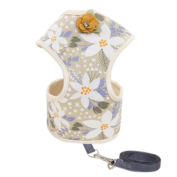dog collars & leashes trsnser harness adjustable polyester elegant five-leaf flower print chest strap for cat dogs beige leash 19may24 p35
dog collars & leashes trsnser harness adjustable polyester elegant five-leaf flower print chest strap for cat dogs beige leash 19may24 p35