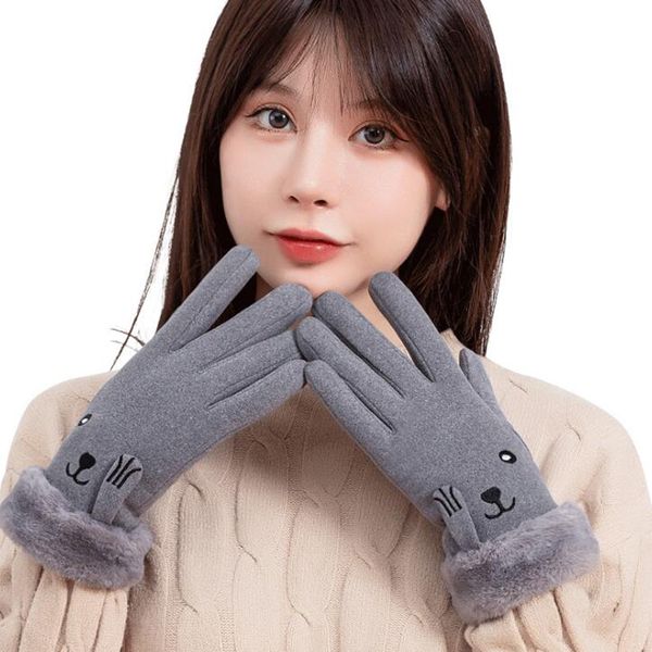 est winter women' warm five fingers gloves outdoor windproof riding touch screen solid cold protection cute cat girls women plus fleec, Blue;gray
est winter women' warm five fingers gloves outdoor windproof riding touch screen solid cold protection cute cat girls women plus fleec, Blue;gray