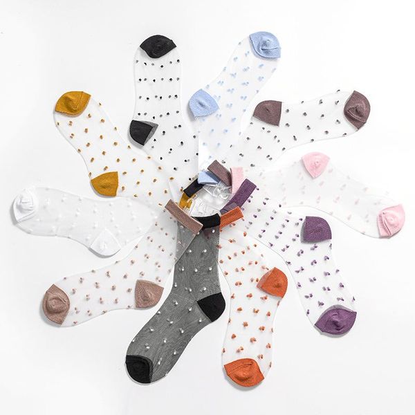 tide japanese line point transparent crystal stockings summer glass thin korean edition lady sock capillaries men's socks, Black
tide japanese line point transparent crystal stockings summer glass thin korean edition lady sock capillaries men's socks, Black