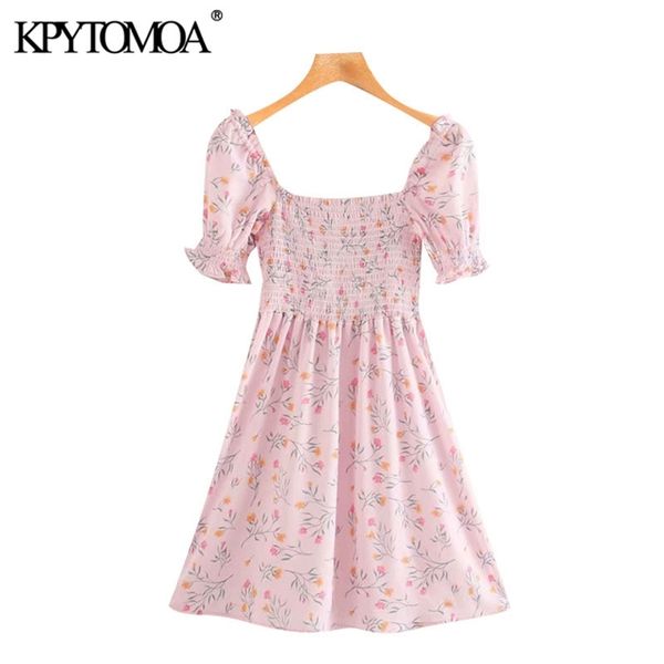 women chic fashion floral print ruffles mini dress puff sleeves smocked female shirts blusas 210420, Black;gray
women chic fashion floral print ruffles mini dress puff sleeves smocked female shirts blusas 210420, Black;gray