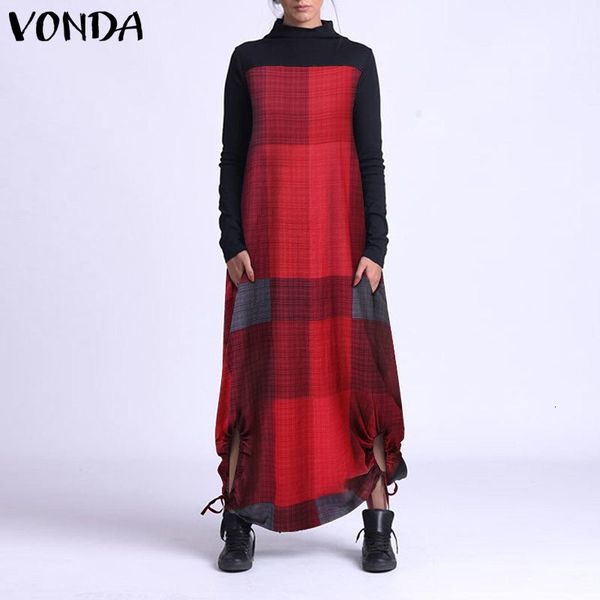 women's blouses & shirts vonda 2021 casual long sleeve baggy dresses kaftan check dress women autumn sundress female high neck pla, White
women's blouses & shirts vonda 2021 casual long sleeve baggy dresses kaftan check dress women autumn sundress female high neck pla, White