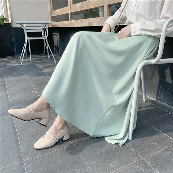 korean style office spring womens skirt fall casual solid high waist a line satin femme, Black
korean style office spring womens skirt fall casual solid high waist a line satin femme, Black