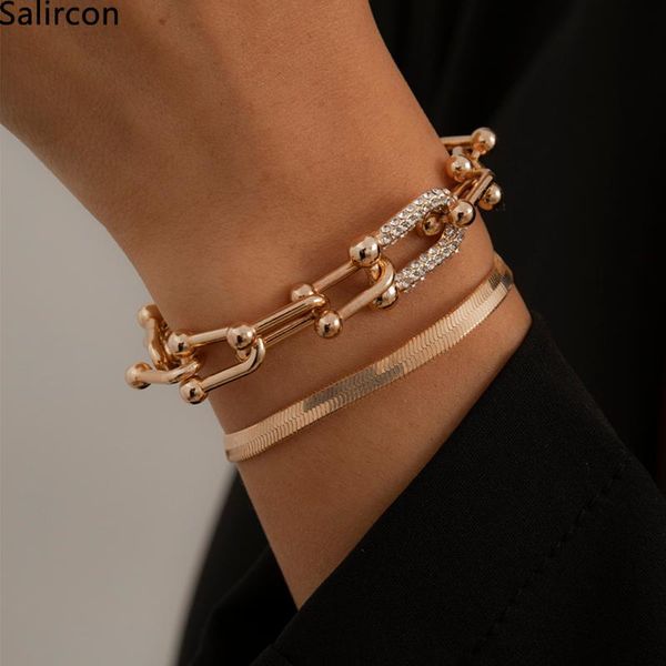 link, chain korean fashion shine rhinestone geometric couple bracelet gold color flat blade snake link bracelets for women men jewelry, Black
link, chain korean fashion shine rhinestone geometric couple bracelet gold color flat blade snake link bracelets for women men jewelry, Black