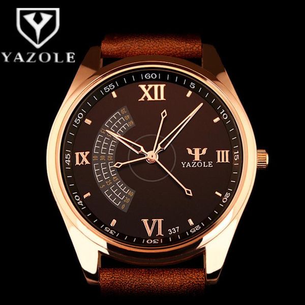 wristwatches men business watch 2021 stylish yazole brand quartz clock leather watchband rose gold dial montre homme, Slivery;brown
wristwatches men business watch 2021 stylish yazole brand quartz clock leather watchband rose gold dial montre homme, Slivery;brown