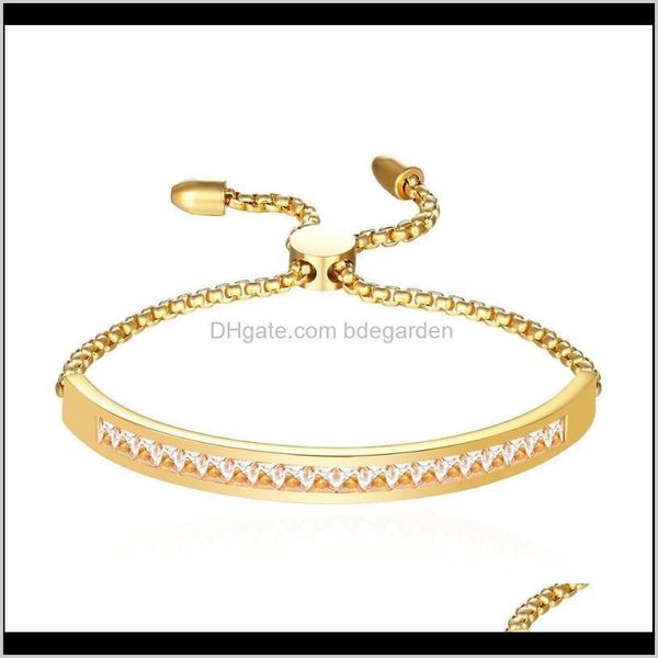 bracelets drop delivery 2021 crystal bangle bracelet stainless steel gold color adjustable length trendy charm jewelry for women wedding bra, Golden;silver
bracelets drop delivery 2021 crystal bangle bracelet stainless steel gold color adjustable length trendy charm jewelry for women wedding bra, Golden;silver