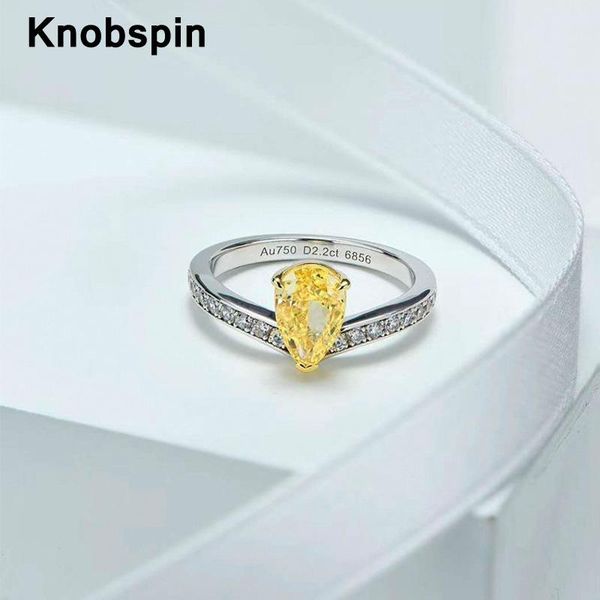 knobspin 100% 925 sterling silver pear shape 2 s yellow wedding rings for women high carbon diamond party fine jewelry gift cluster, Golden;silver
knobspin 100% 925 sterling silver pear shape 2 s yellow wedding rings for women high carbon diamond party fine jewelry gift cluster, Golden;silver