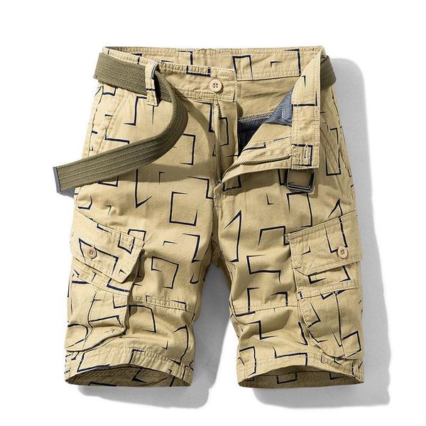 men's shorts 100% cotton summer cargo short men casual streetwear mid-waist knee length mens multi-pockets geometric print homme, White;black
men's shorts 100% cotton summer cargo short men casual streetwear mid-waist knee length mens multi-pockets geometric print homme, White;black