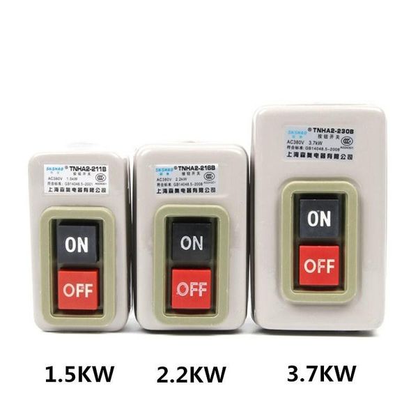 smart home control tnha2-bs211b bs216b bs230b push button switch ac220v 380v on-off 2 position 3.7kw three phase power start 50hz/60hz
smart home control tnha2-bs211b bs216b bs230b push button switch ac220v 380v on-off 2 position 3.7kw three phase power start 50hz/60hz