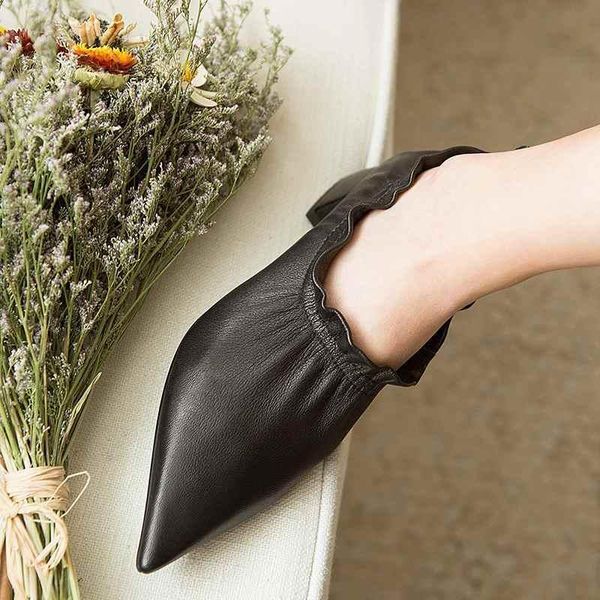 dress shoes yd-ever natural genuine leather ruffles european design pointed toe slip on women shallow wedding model runway pumps l28-a, Black
dress shoes yd-ever natural genuine leather ruffles european design pointed toe slip on women shallow wedding model runway pumps l28-a, Black