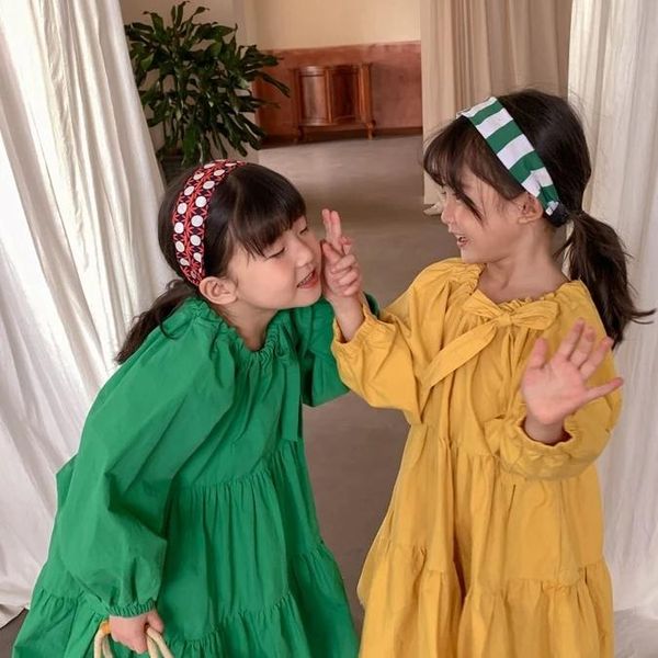girl's dresses 2021 autumn arrival girls fashion korean design cotton dress kids casual long sleeve solid color, Red;yellow
girl's dresses 2021 autumn arrival girls fashion korean design cotton dress kids casual long sleeve solid color, Red;yellow