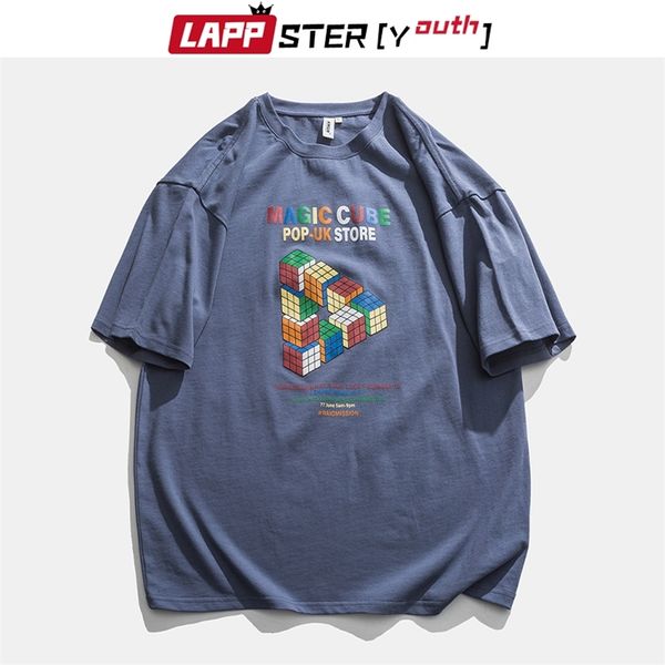 men magic cube printed graphic t shirts summer mens japanese style harajuku t-shirt male vintage black tees 210420, White;black
men magic cube printed graphic t shirts summer mens japanese style harajuku t-shirt male vintage black tees 210420, White;black